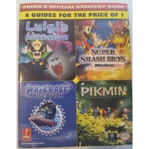 Prima's Official Strategy Guide Luigi's Mansion Melee Blue Storm Pikmin 4 guides